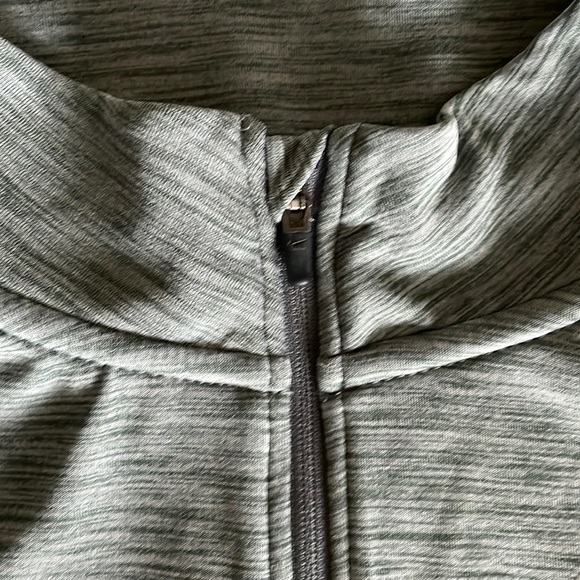 Nike girls heather grey 1/4 zip running dri-fit jacket size L - Picture 5 of 12